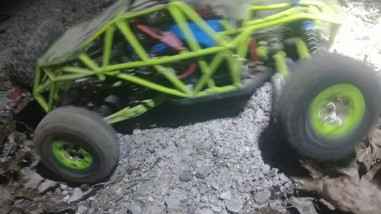 Wltoys 12428 rc4wd 35t motor swap , first drive, night crawl