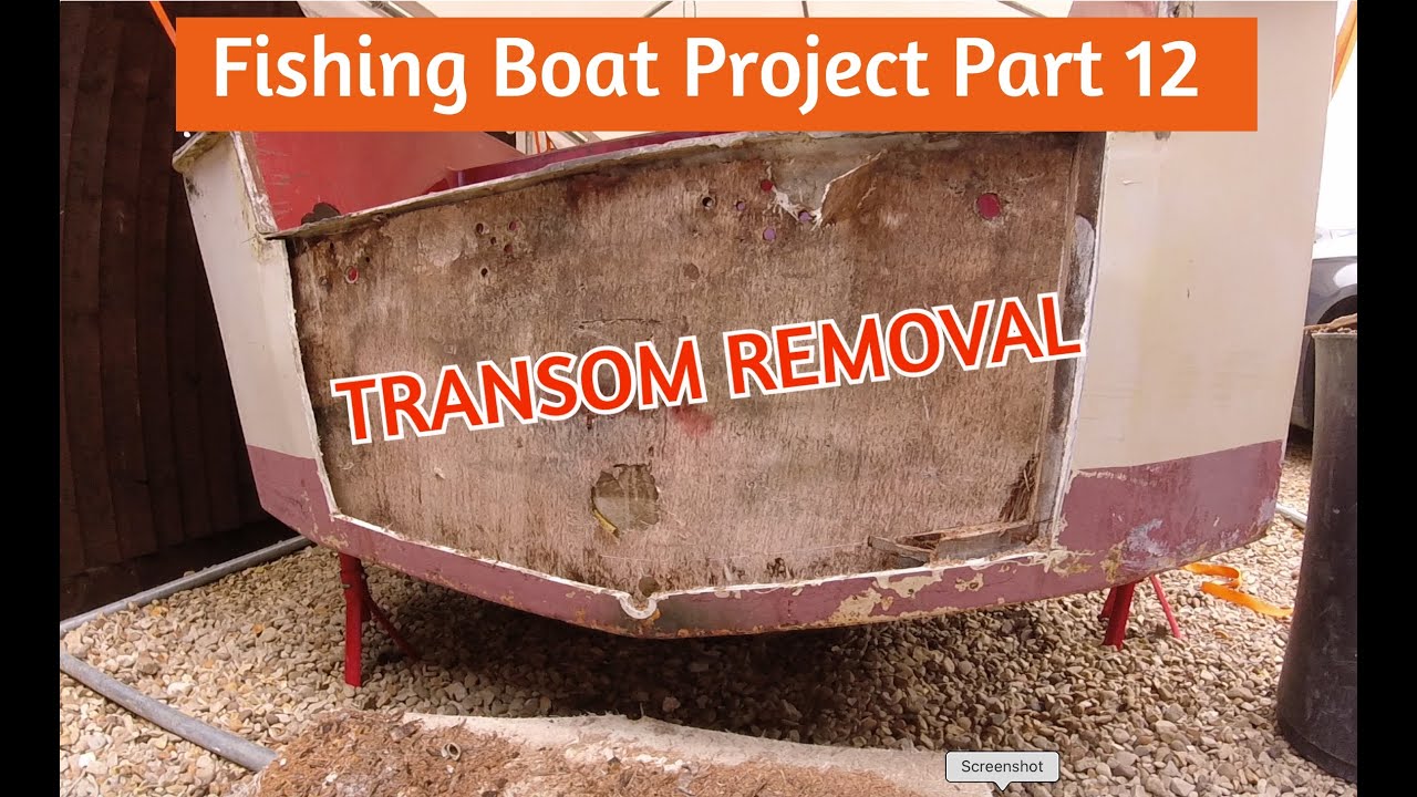 Fishing Boat Project - Part 12 - Transom removal and Floatation Pod Prep