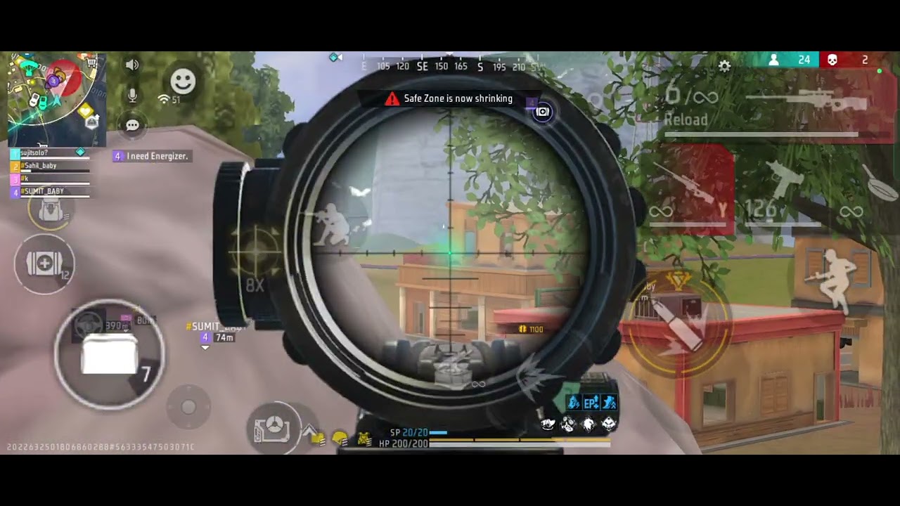 Small But 🫴🏻🎯 Call And Player Sniper Free Fire 🔥 
