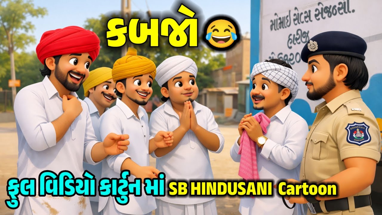 કબજો // ગુજરાતી કોમેડી વિડિયો// Fumtaji cartoon video // @SBHINDUSTANI 
