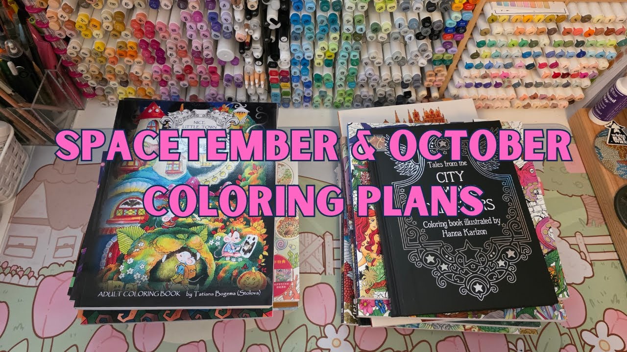 🚀 Spacetember & 👻 October Coloring Plans