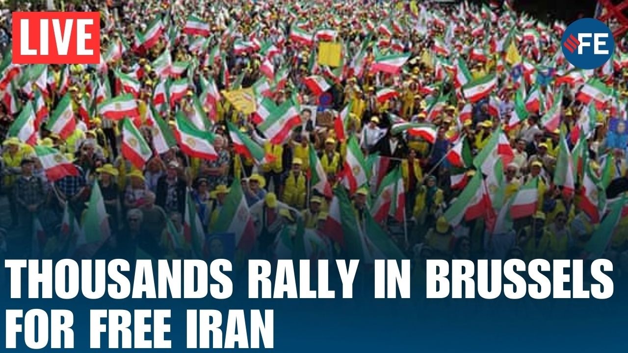 LIVE: Brussels Erupts in Support of Iranian People, Anti-Regime Demonstrators Fill Streets