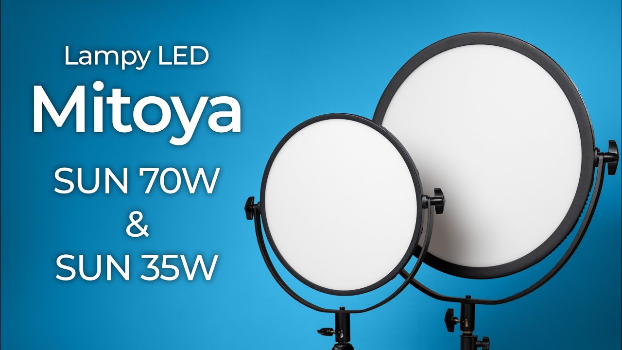 Mitoya SUN 35W & SUN 70W - Okrągłe lampy LED do zdjęć, filmów i nie tylko | RECENZJA