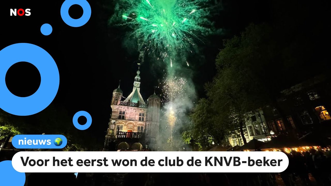 Feest in Deventer na bekerwinst Go Ahead Eagles