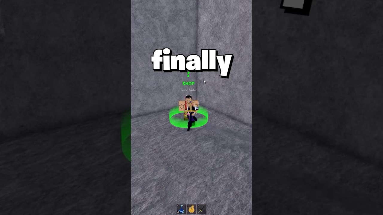 Instinct Unlocked in BloxFruits 😱🔥 #bloxfruits