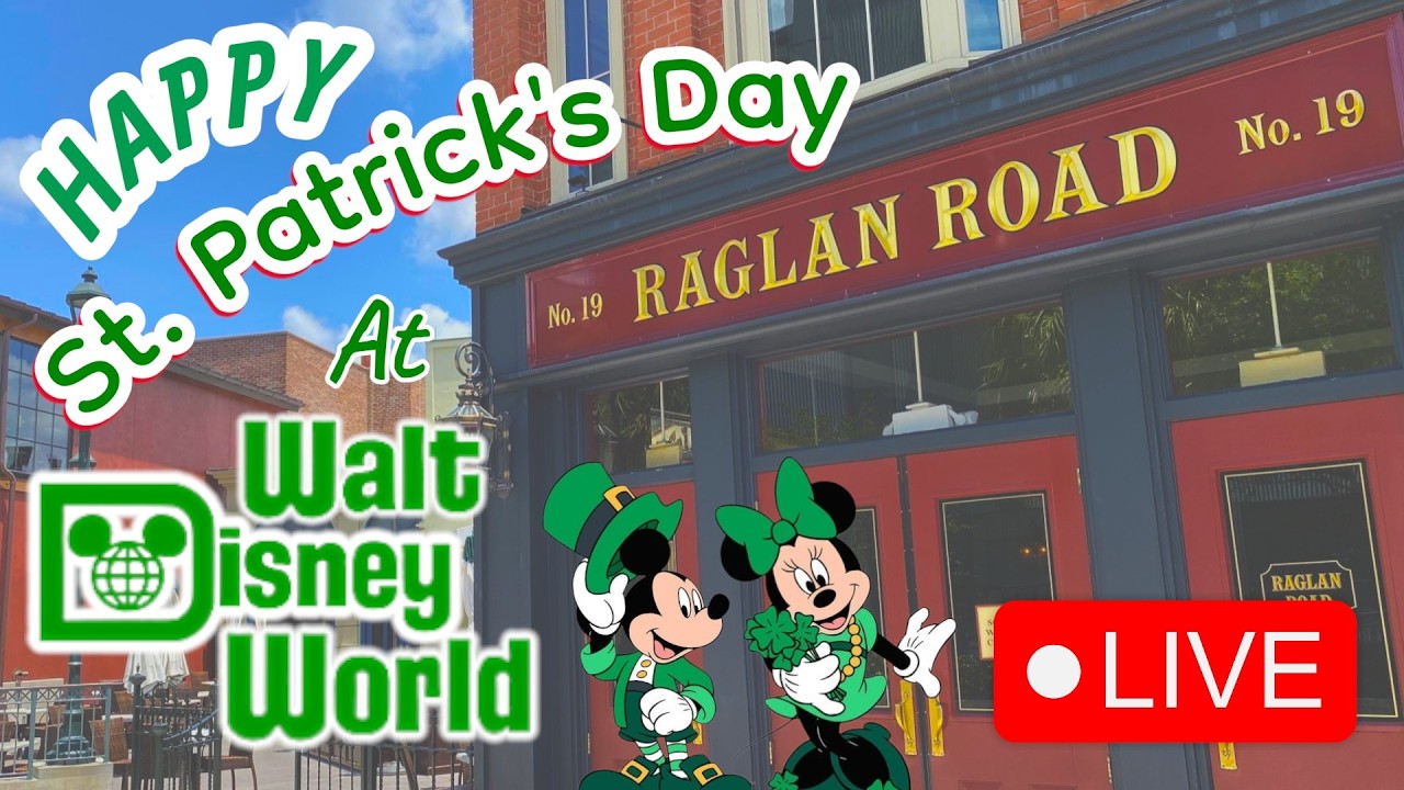 Disney World's EPIC St. Patrick's Day Celebration LIVE! #disneylive#StPatricksDay#RaglanRoad