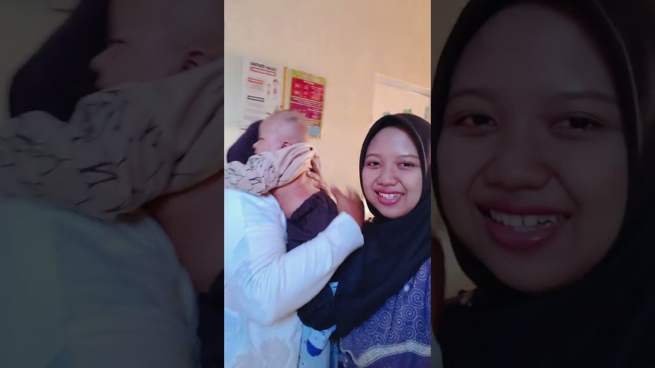 Ndaru imunisasi suntik DPT dua paha sekaligus!! 