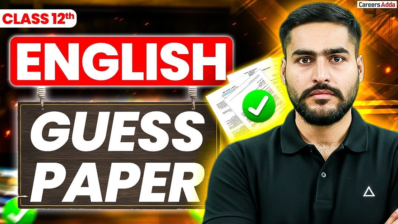 Class 12 English Guess Paper for Board Exam 2026 | Target 80/80 | English Paper 2026