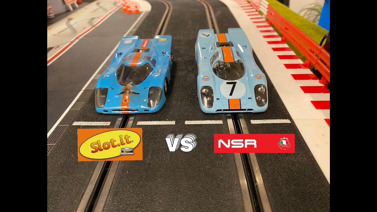 fast NSR Porsche vs my secret weapon - slot car racing