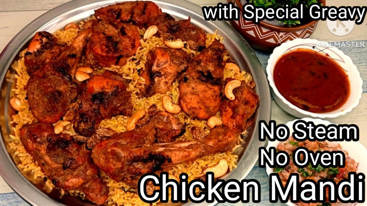 Eid Special Arabian  Chicken Mandi With Special Greavy/Masaledar Chicken Mandi Biryani/chicken Mandi