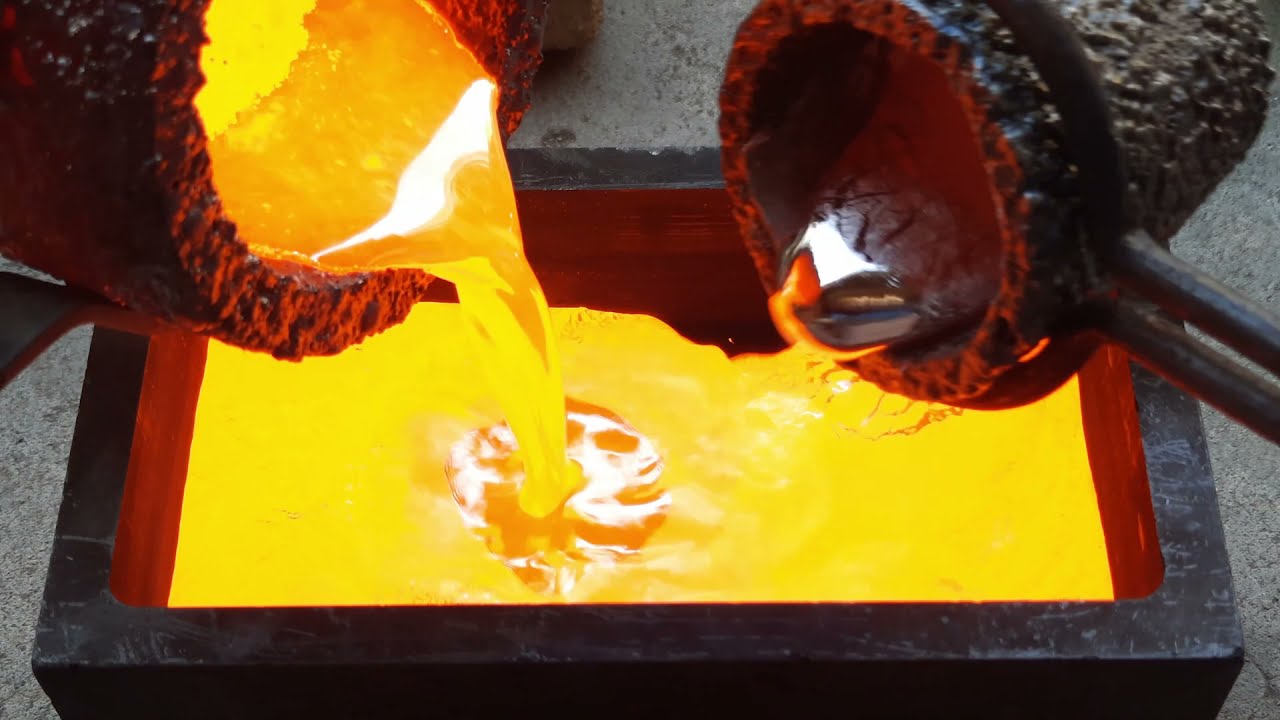 Mixing molten Copper and Aluminum