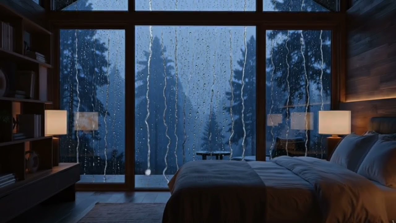 NO ADS 🌧️ COZY CABIN RAIN SOUNDS FOR PEACEFUL SLEEP & FULL RELAXATION
