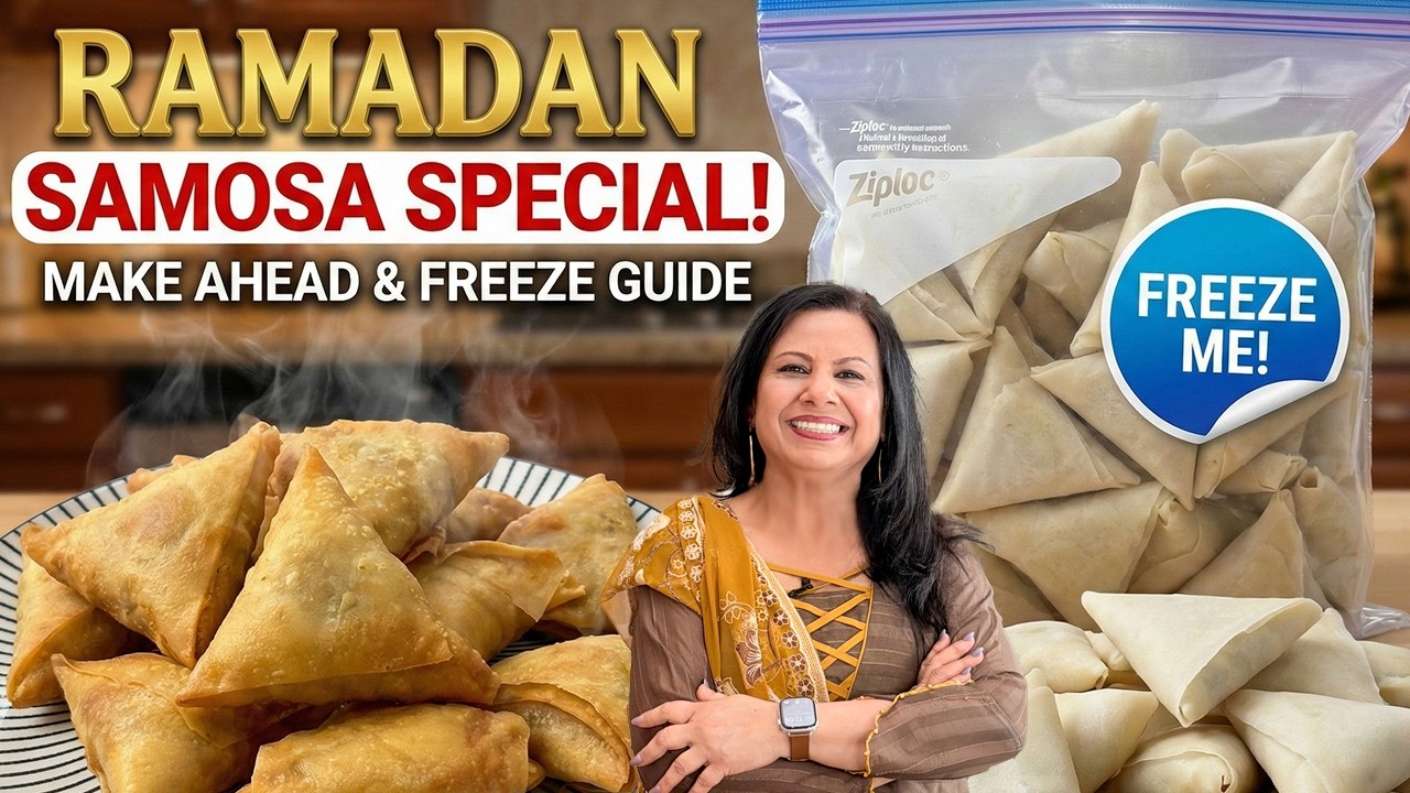 Ramadan 2026 Preparation! Samosas! How to Make and Store for Iftar Recipe in Urdu Hindi - RKK