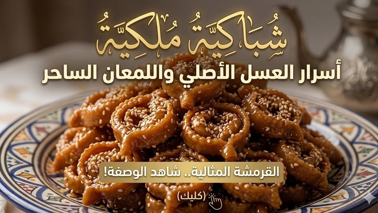 شباكية رمضان 2026 : نساي العذاب ! بدون بيض بـ تشباك .. هشيشة كتدوب في الفم وشاربة العسل.🌙