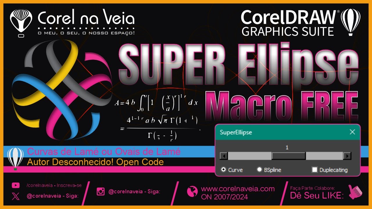 Super Ellipse Macro FREE For CorelDRAW