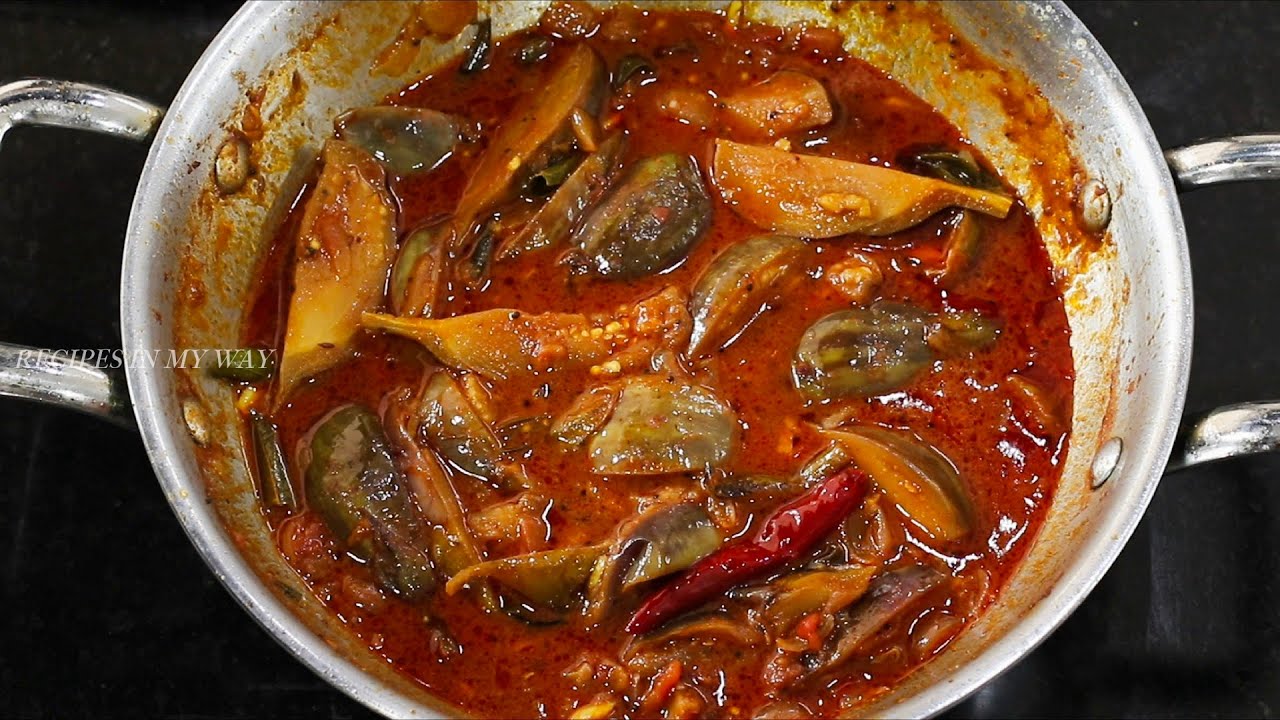 கத்திரிக்காய் புளி குழம்பு - கத்திரிக்காய் கார குழம்பு -  BRINJAL KULAMBU - BRINJAL CURRY