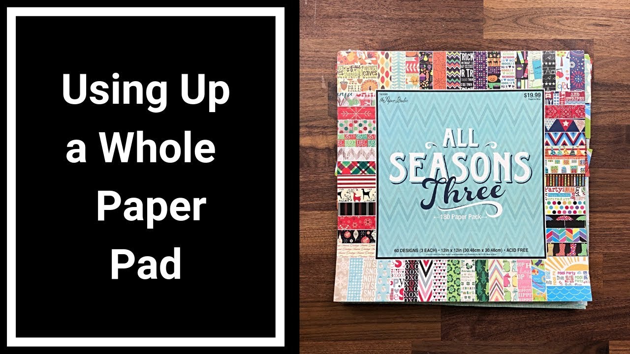 Using Up a Whole Paper Pad - New Kill a Pad Project Preview