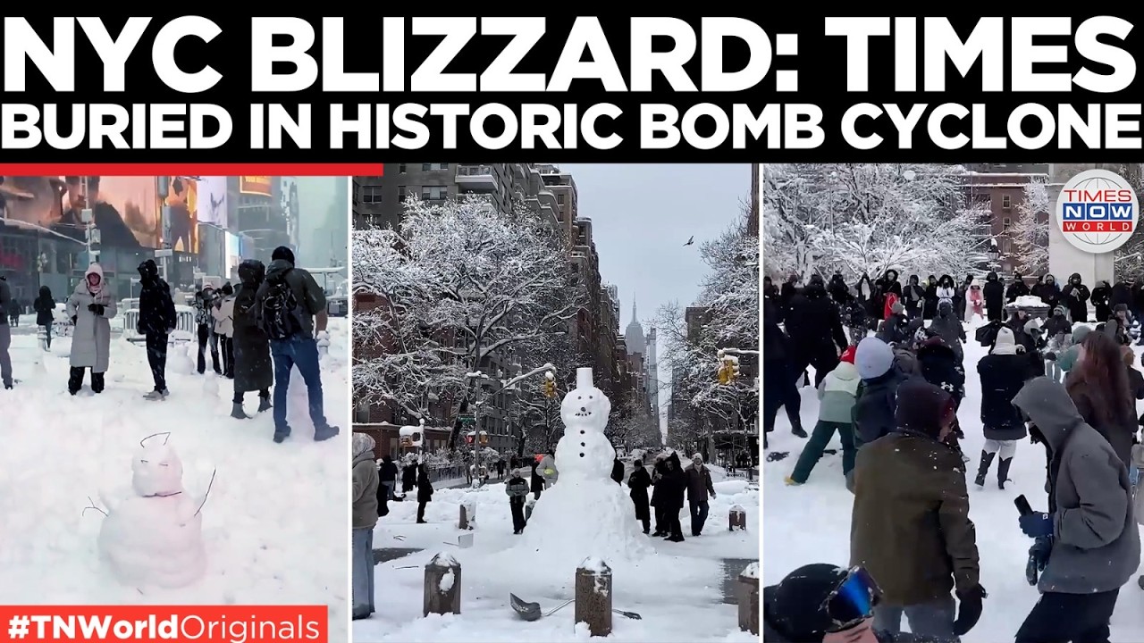 NEW YORK FROZEN: 20 Inches of Snow Covers Big Apple in Historic 2026 Blizzard | World News