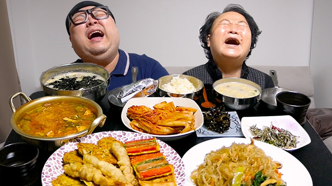 엄마와 함께 첫 새해음식 먹방│Korean home-style meal Mukbang Eatingshow