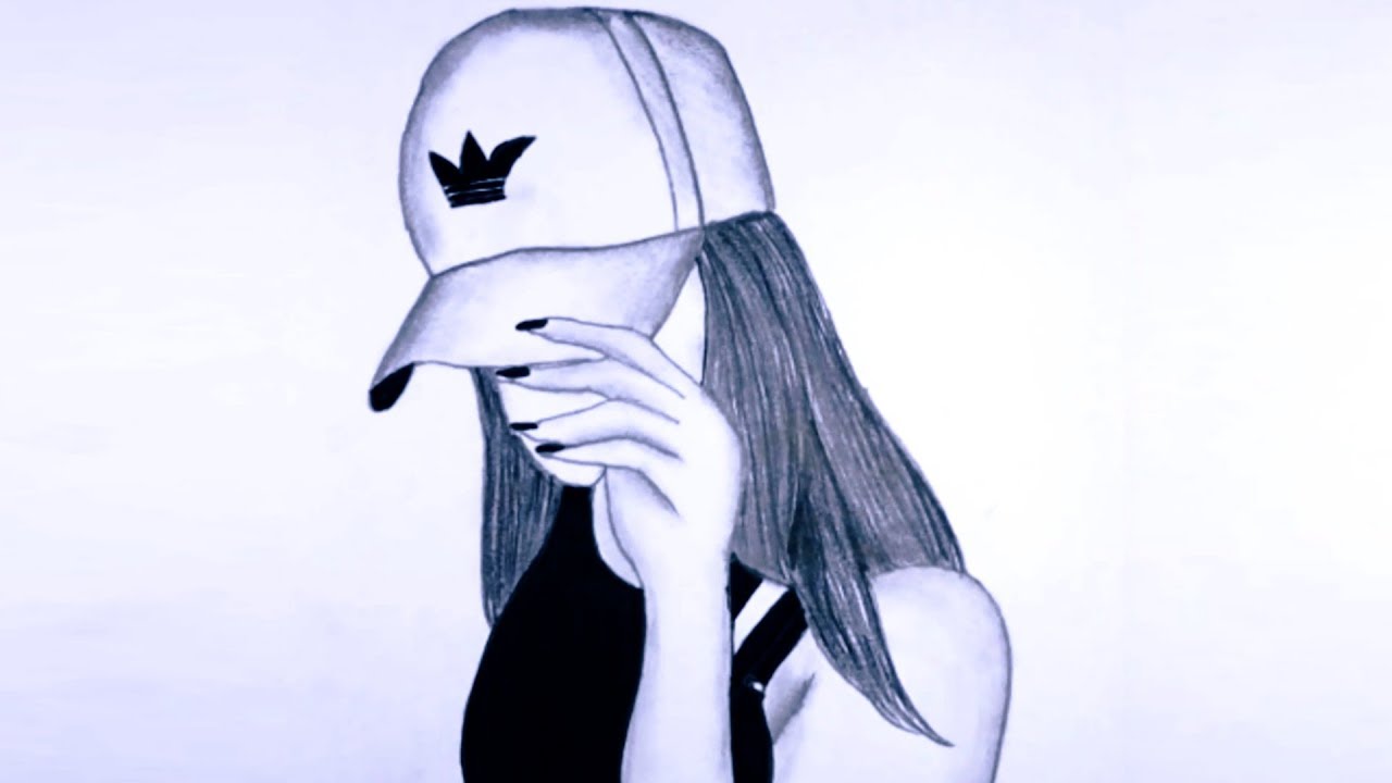 How to Draw a Girl with Hat for BEGINNERS || Pencil Sketch - step by step