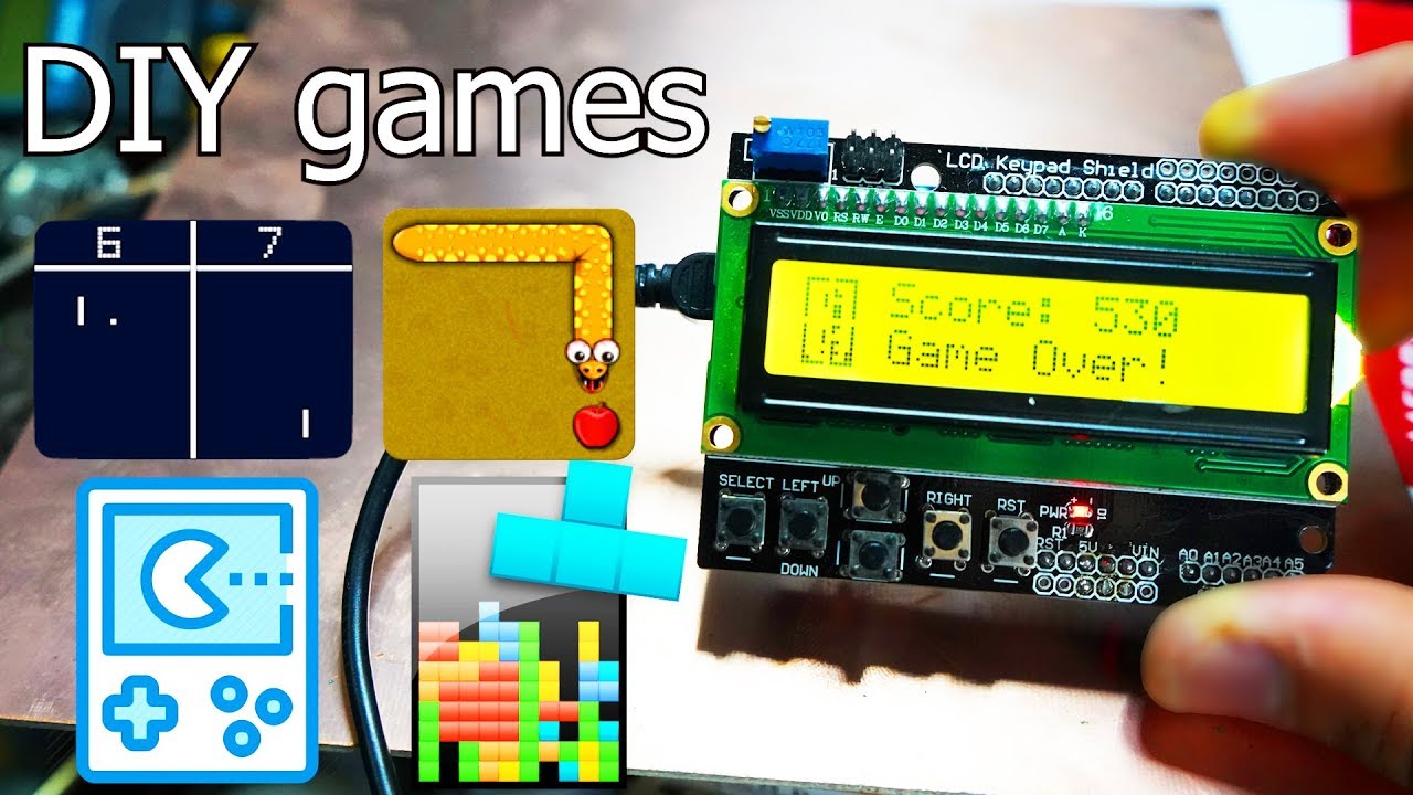 4 Amazing Arduino Games - DIY Game Console