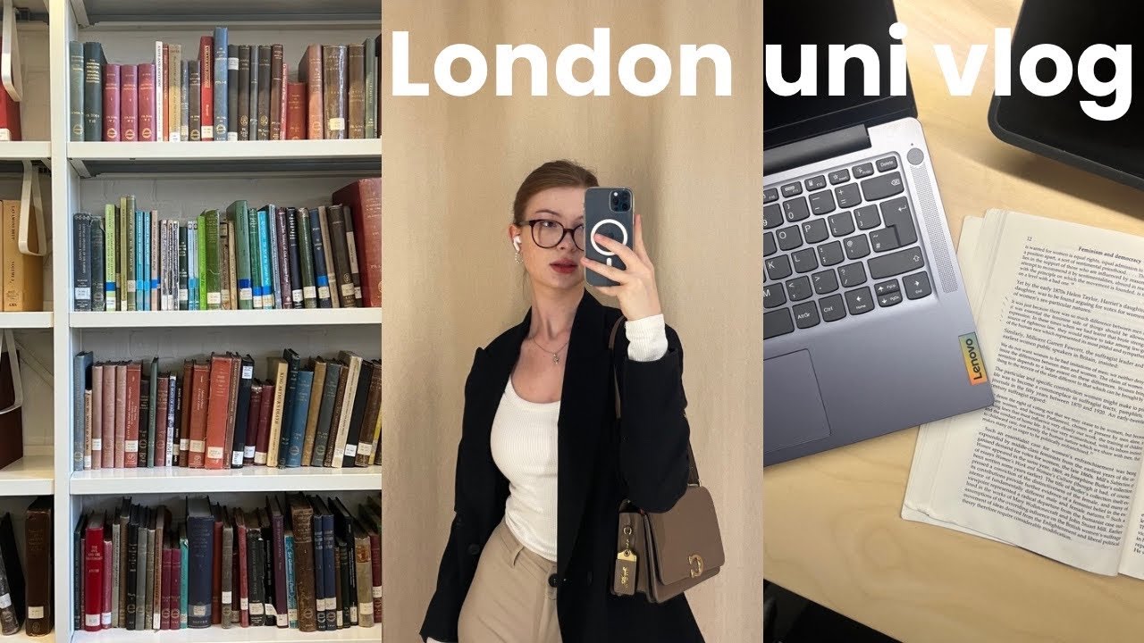 london uni vlog | flat hunting, essay writing, cooking