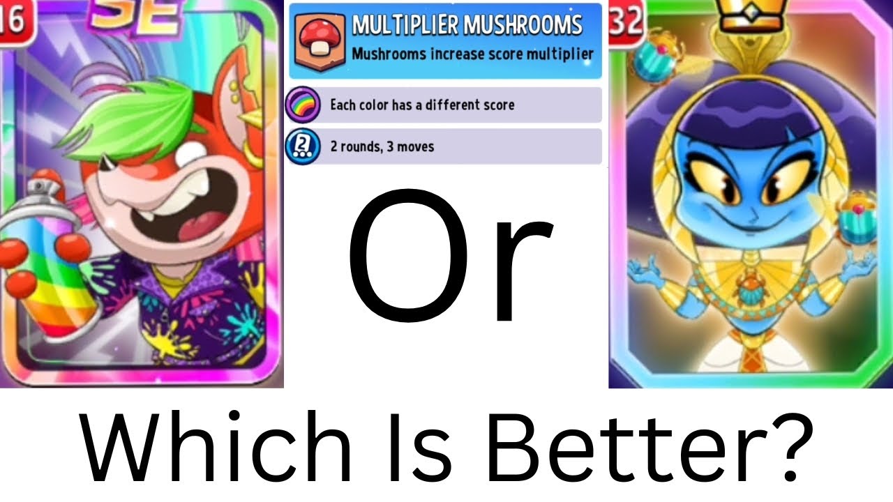 Match Masters TEST: Foxy Roxy SE Or Cleo Cadabra, Which Is Better In Multiplier Mushrooms, Rainbow?