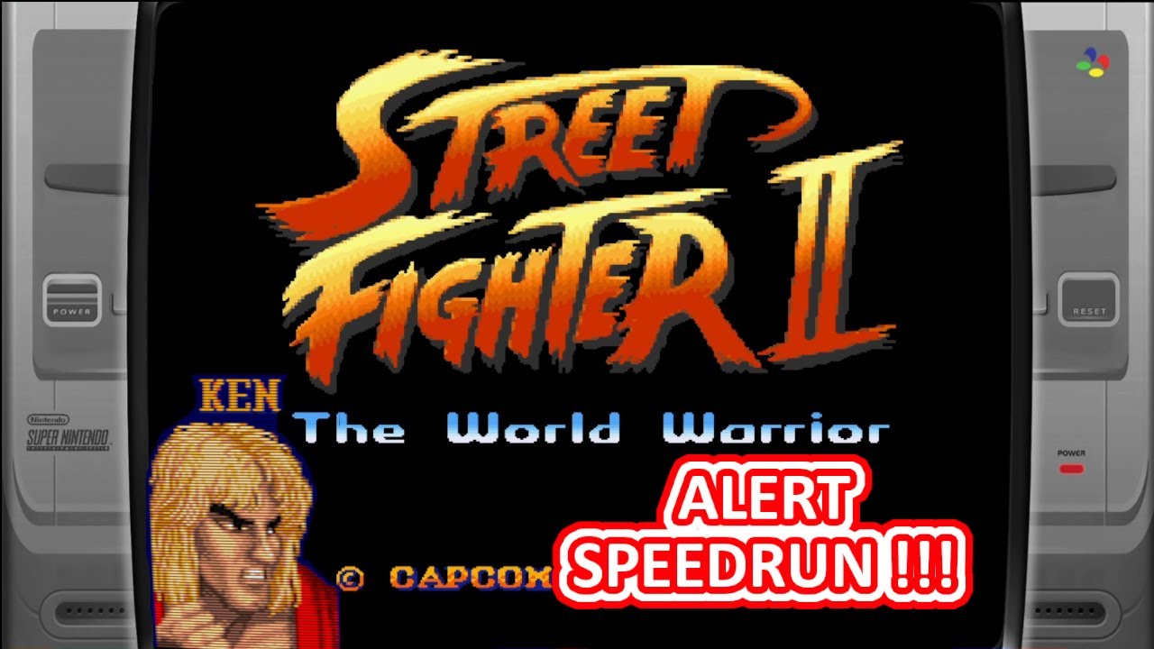 SPEEDRUN - KEN - STREET FIGHTER II THE WORLD WARRIOR - SUPER NINTENDO - FIRST ATTEMPT [14:30]