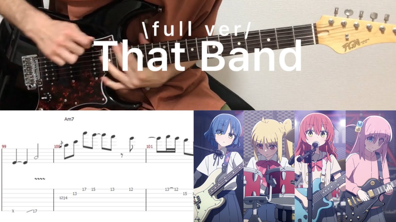 Bocchi The Rock! - あのバンド That Band (full ver)(guitar cover with tabs & chords)