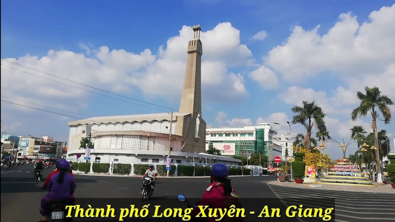 Toàn cảnh nội thành Thành phố Long Xuyên - An Giang