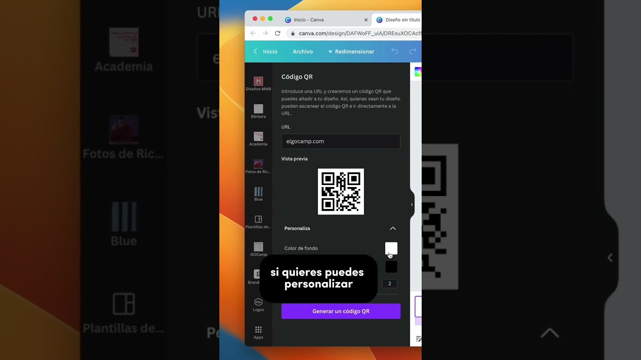 &iquest;C&oacute;mo crear un c&oacute;digo QR en Canva?