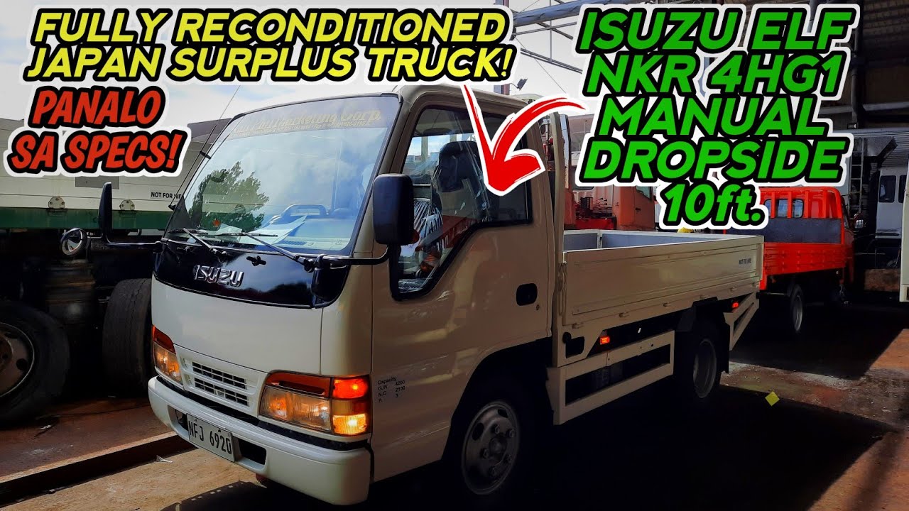 ISUZU ELF NKR 4HG1 DROPSIDE 10FT. HIGH CAB CAMEL TYPE CHASSI