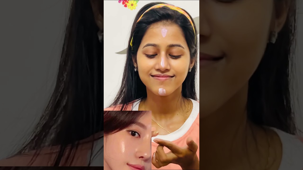 My Glowy Makeup Routine 🥰 #glassskin #viral #trending