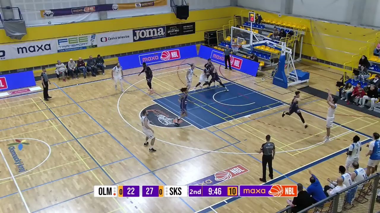 Highlights: BK Olomoucko vs SK Slavia Praha | 24/01/2026 for KooperativaNBL tournament
