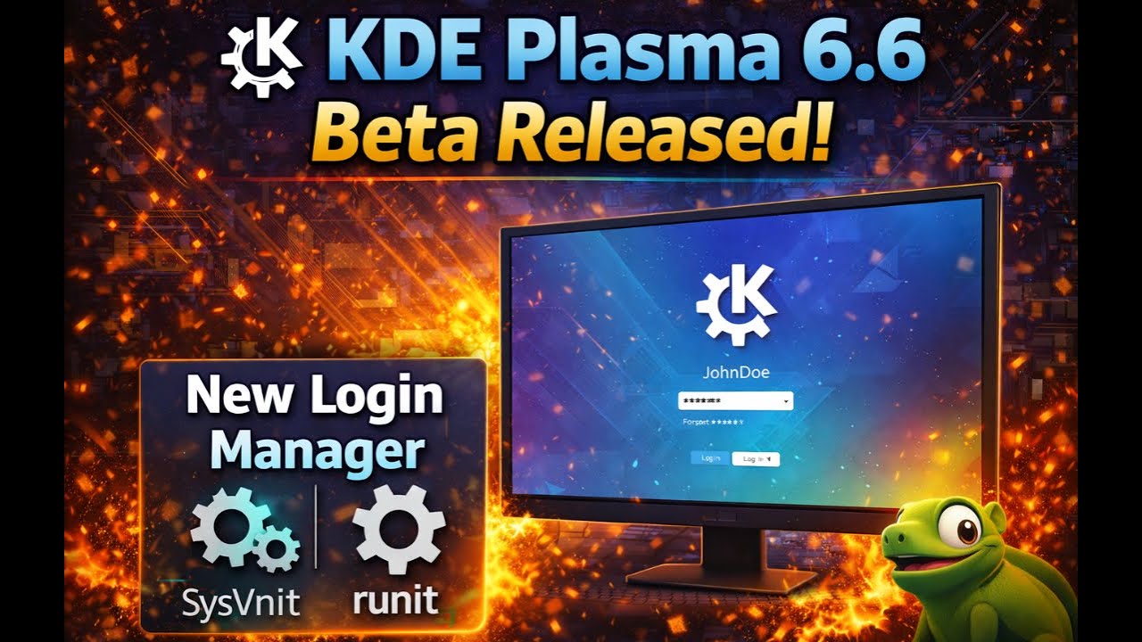 Вышла бета-версия KDE Plasma 6.6 | Новый менеджер авторизации, игры с поддержкой HDR, Wayland и м...