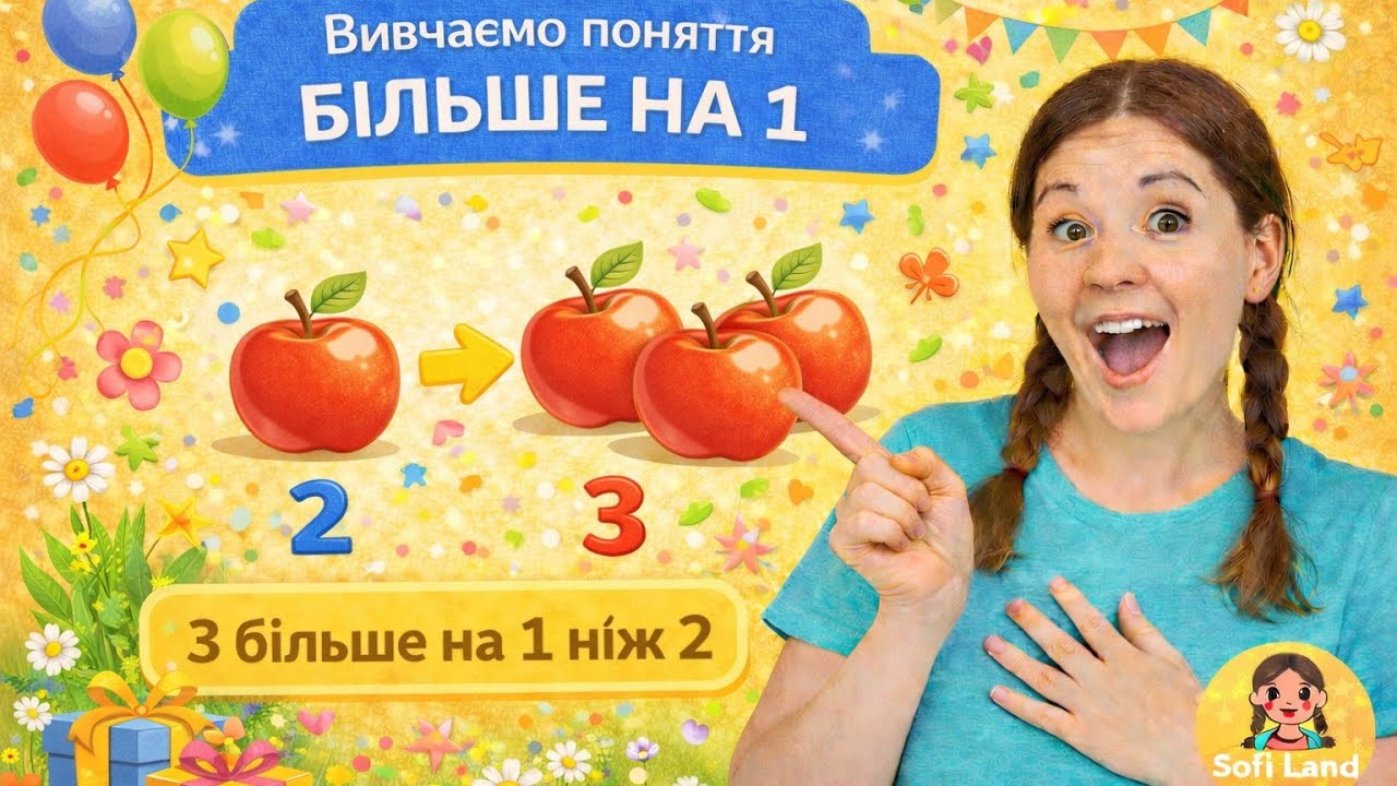 🔢 Математика для малюків | Поняття 