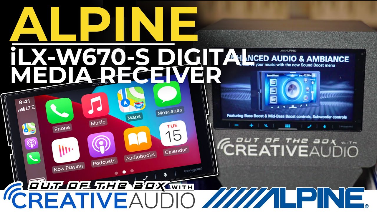 Alpine iLX-W670-S Digital Multimedia Receiver Unboxing & Overview | Out of the Box