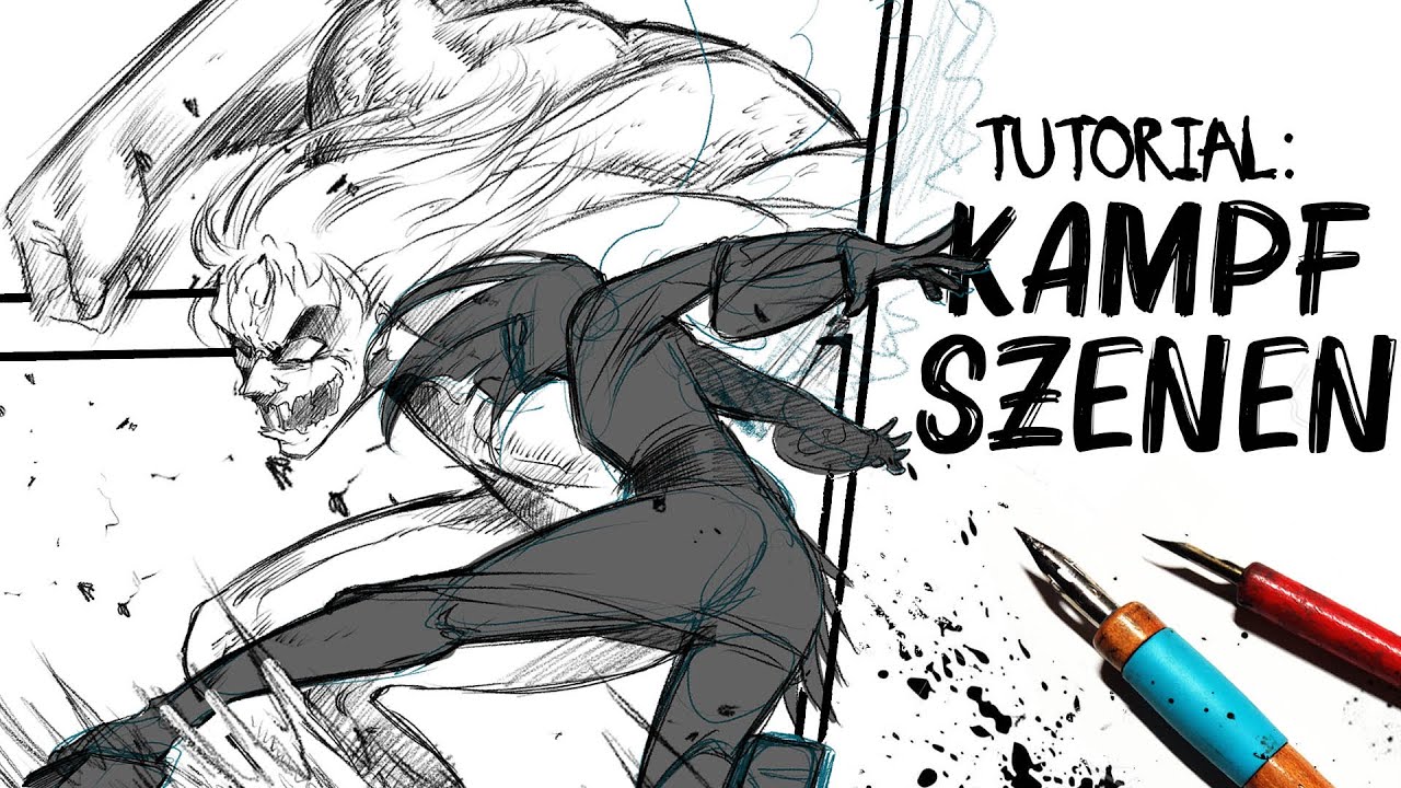 Wie man KAMPF SZENEN zeichnet | Manga Tutorial | Drawinglikeasir