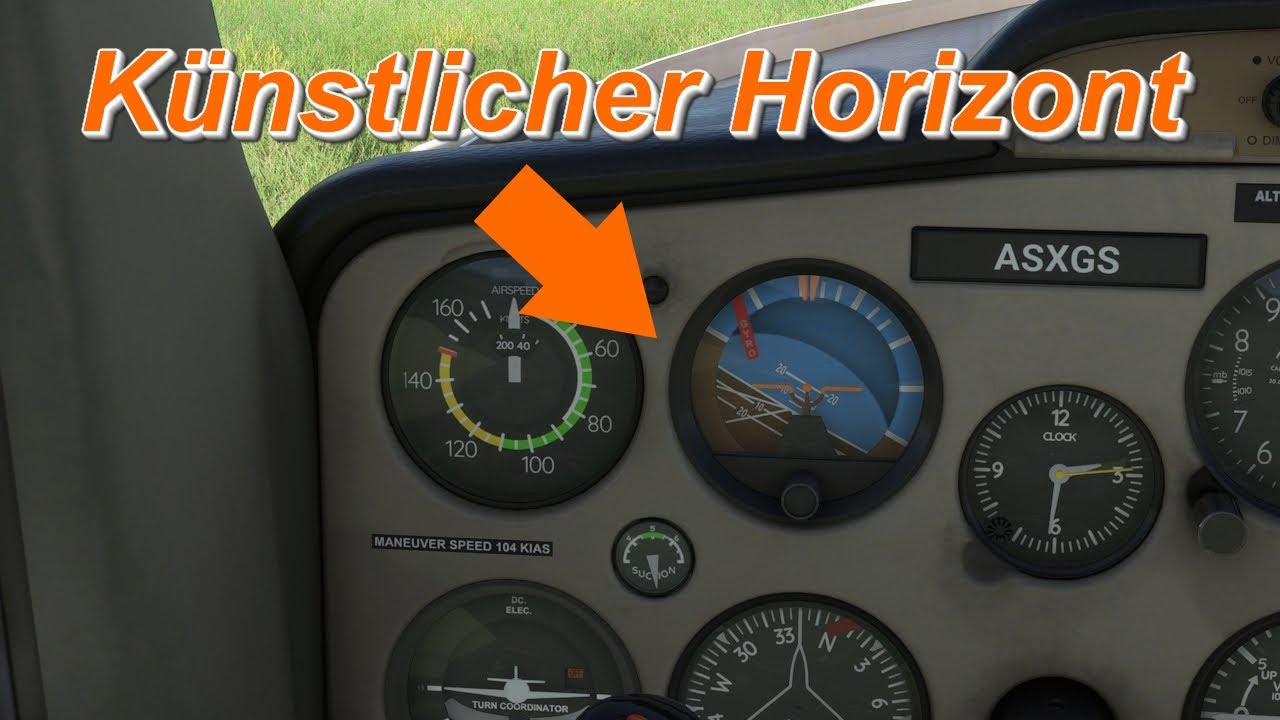 Künstlicher Horizont | Kleines Zeige- und Erklärvideo | MSFS 2020