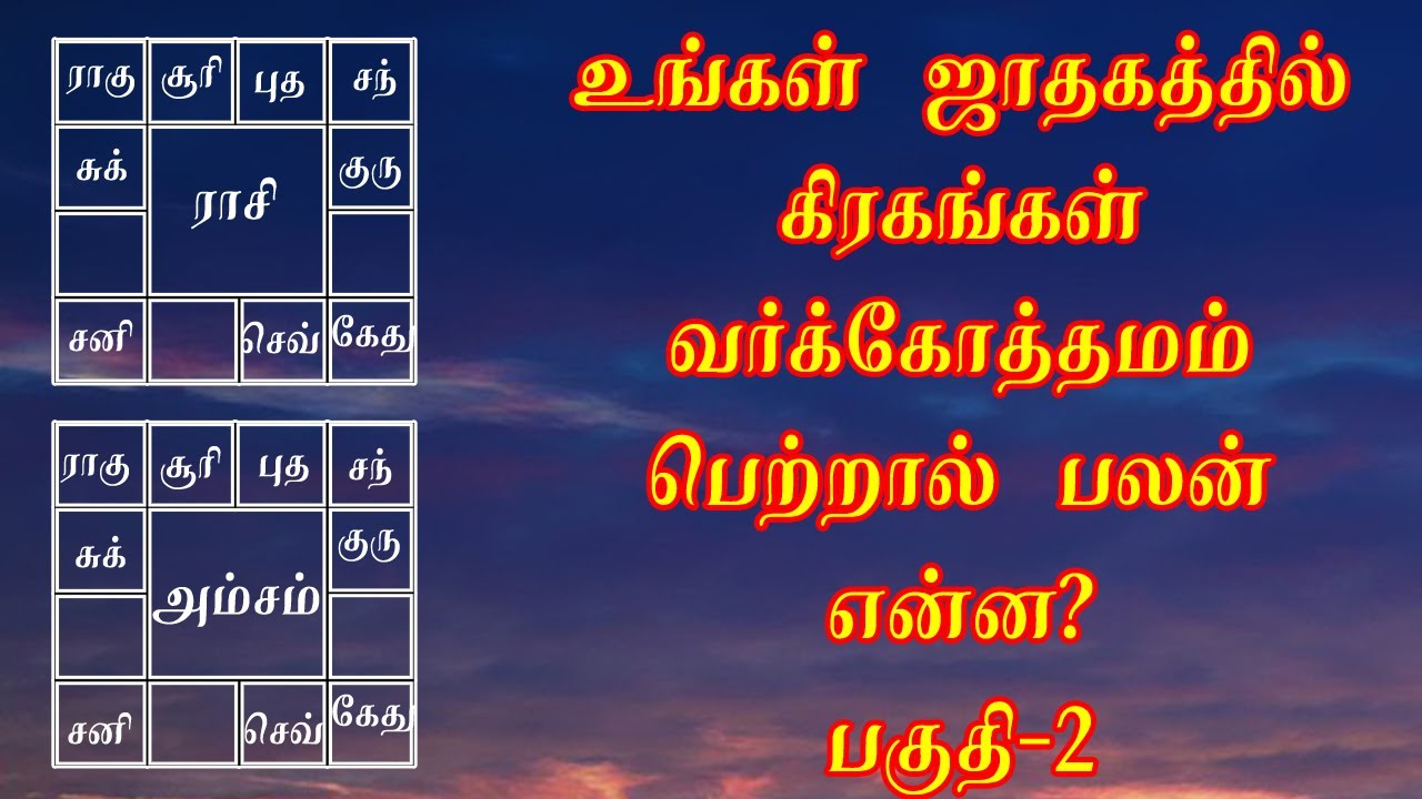 வர்க்கோத்தம பலன் | வர்க்கோத்தமம் தரும் பலன்கள் | Varkothamam palangal tamil | varkothamam part/ 2