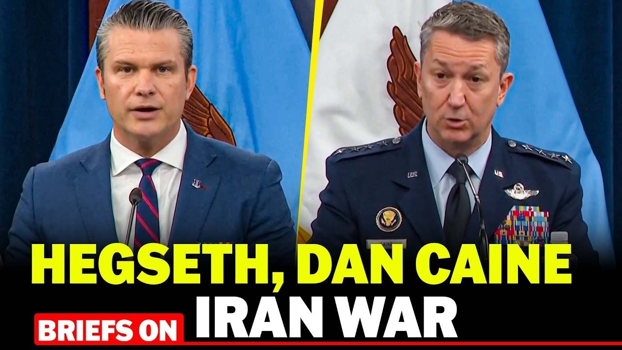 LIVE:Pete Hegseth & Chairman of the Joint Chiefs of Staff Gen. Dan Caine Hold Press Briefing on Iran
