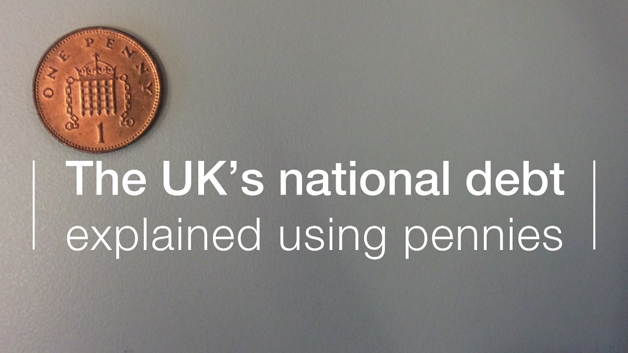 UK national debt explained using pennies