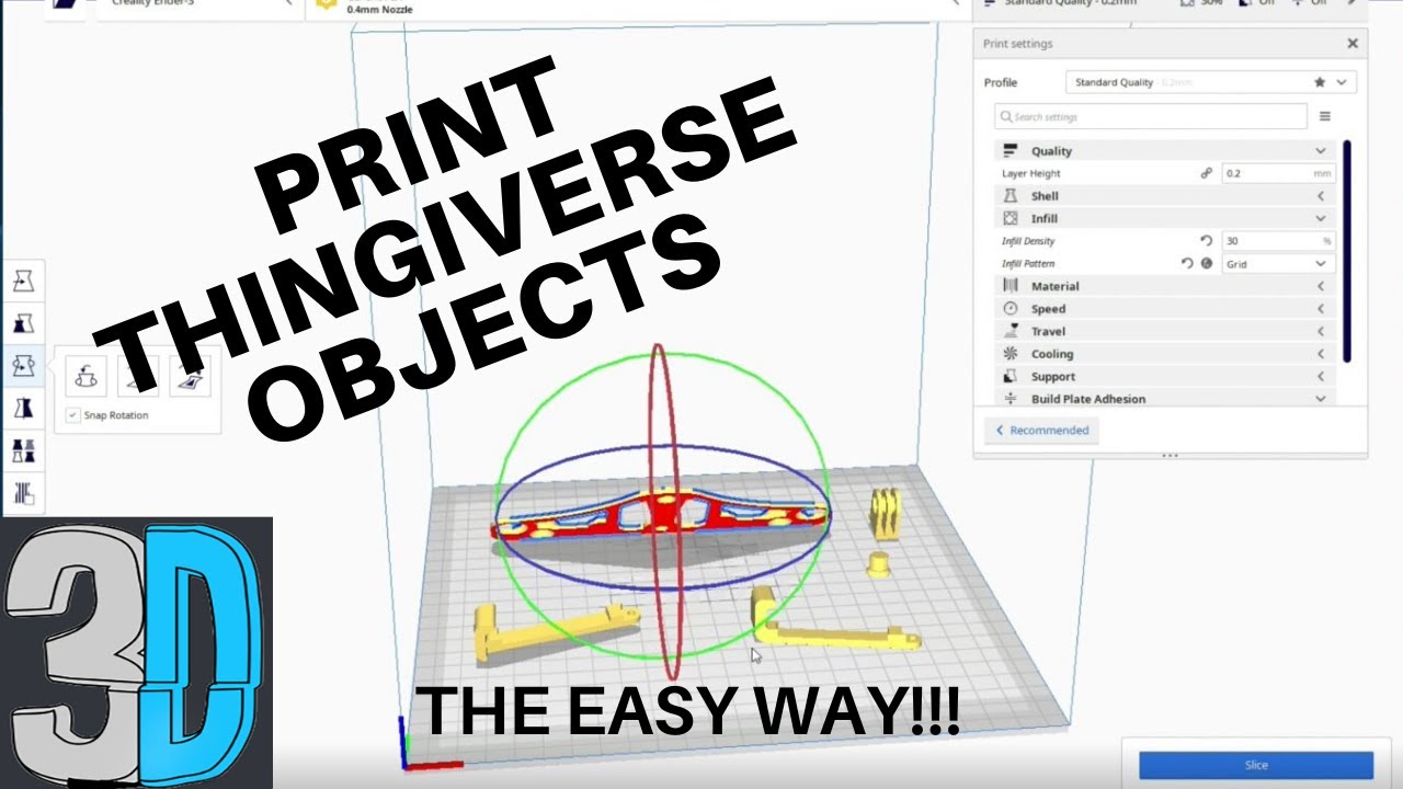 Как распечатать файл Thingiverse на 3D-принтере (самый простой способ!)