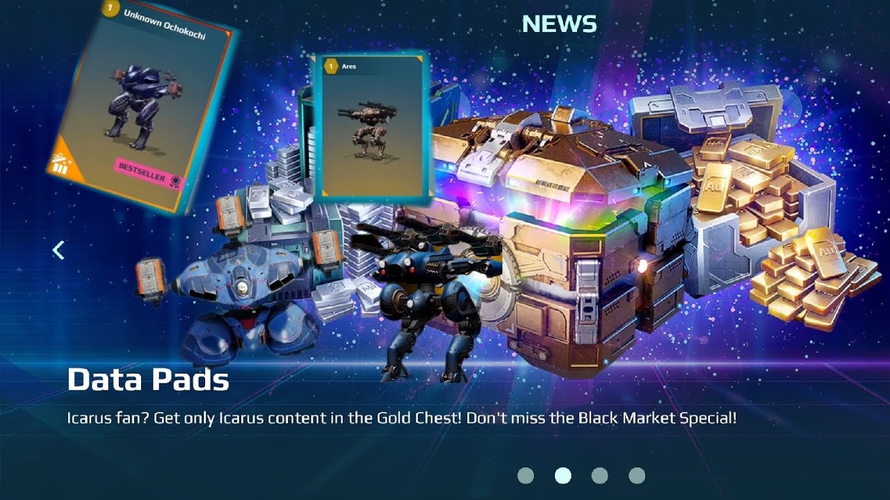 EIFFLE in black market?!!massive 29000 SPECIAL ICARUS  BLACK MARKET OPENING!(War Robots)[WR]