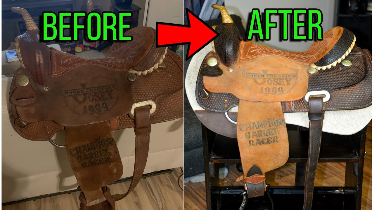 Western Saddle Makeover | You Won't Believe The Results! | Saddle Restoration