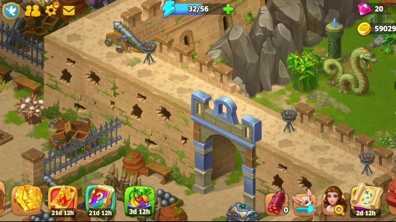 Island 🏝 Hoppers XP lvl 54 Chapter 3 Dangerous Fortress Hidden Treasures Hunt last part 