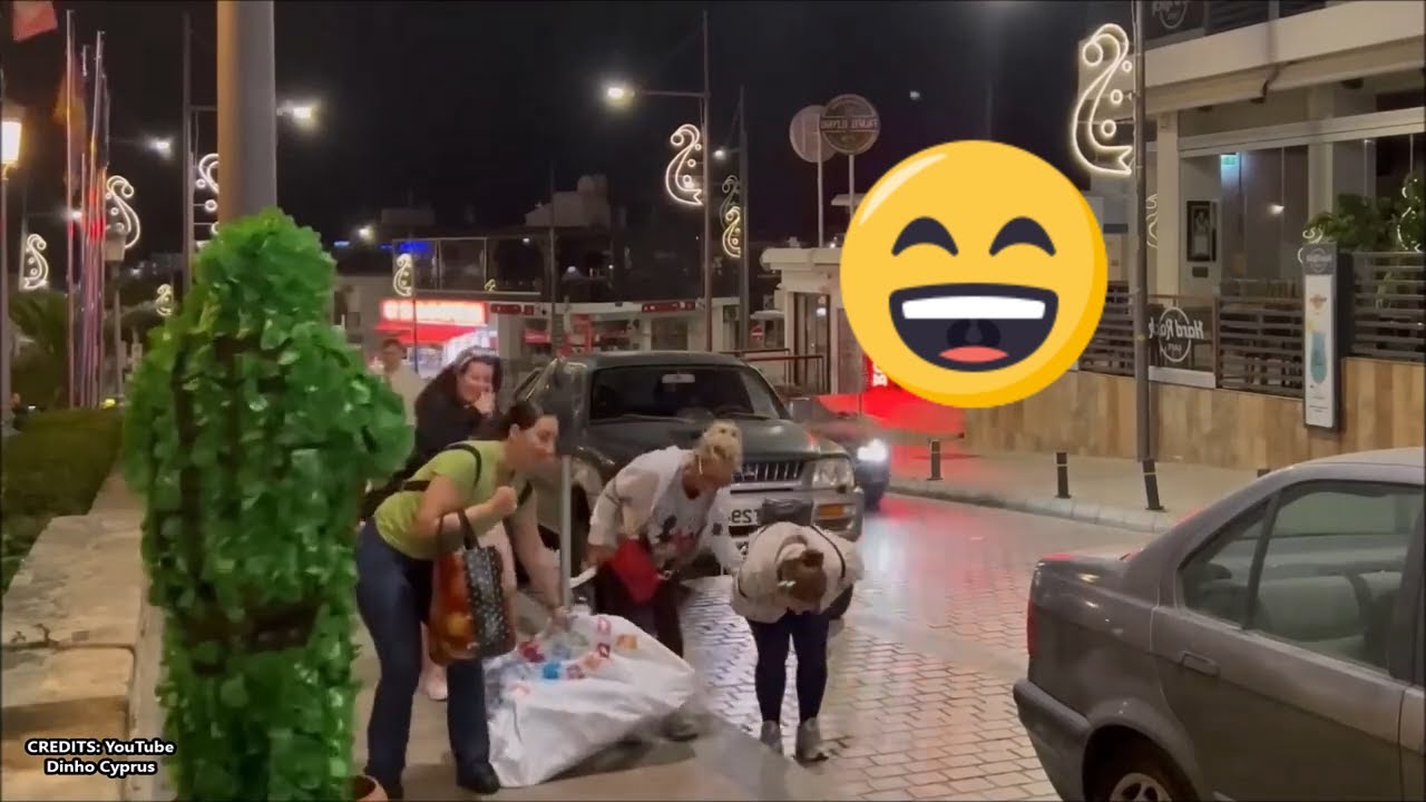 Funny bushman Prank in Cyprus!  #800 @ZoiPana