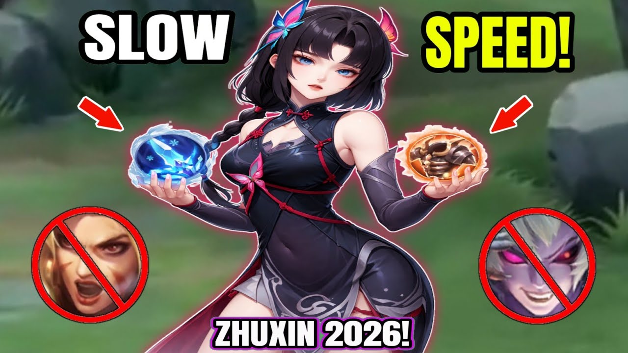 ZHUXIN SLOW + SPEED = PERFECT COMBO! (100% broken!💀) ZHUXIN BEST BUILD -MLBB