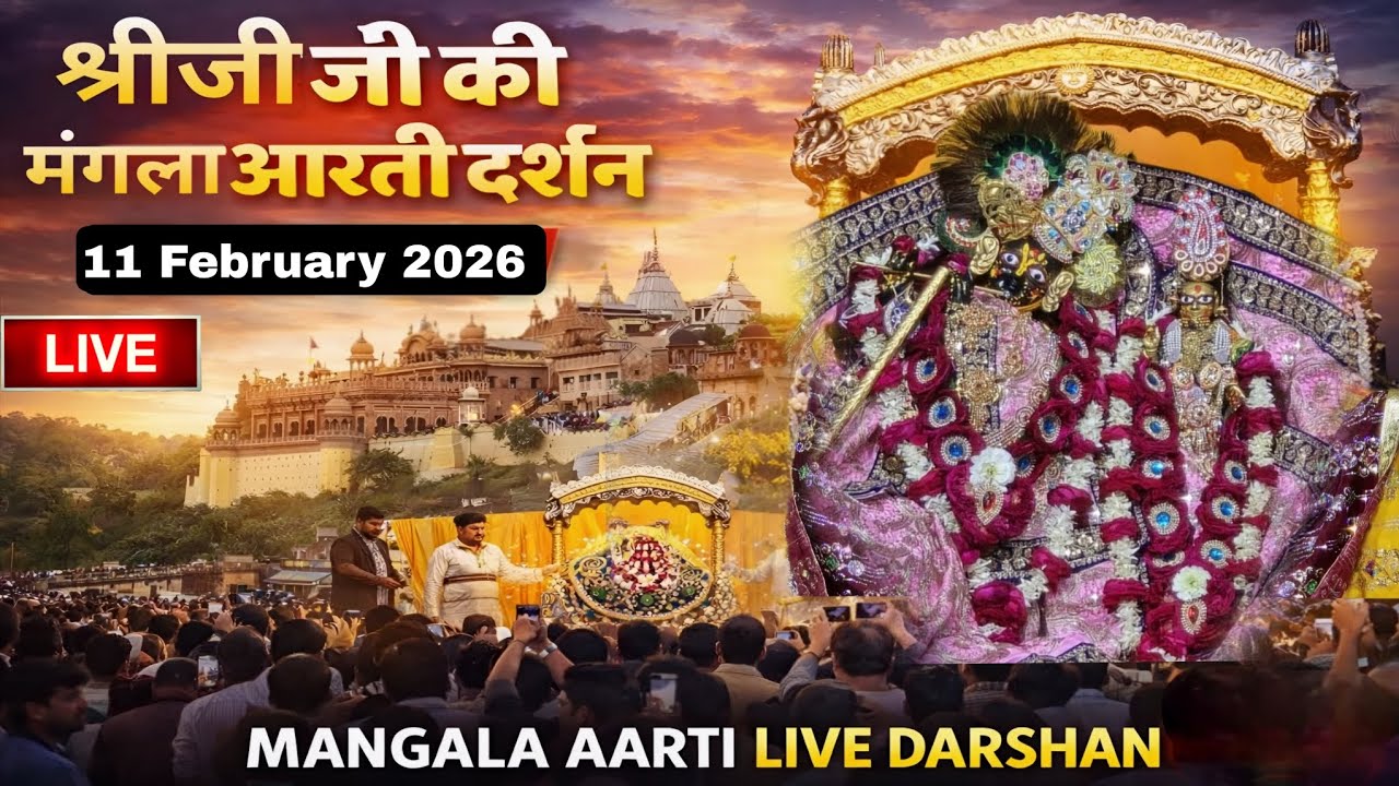 LIVE Sri radha rani ju ki mangla Aarti Darshan 11-02-2026 +91 8595252064☎️#radhakrishna 