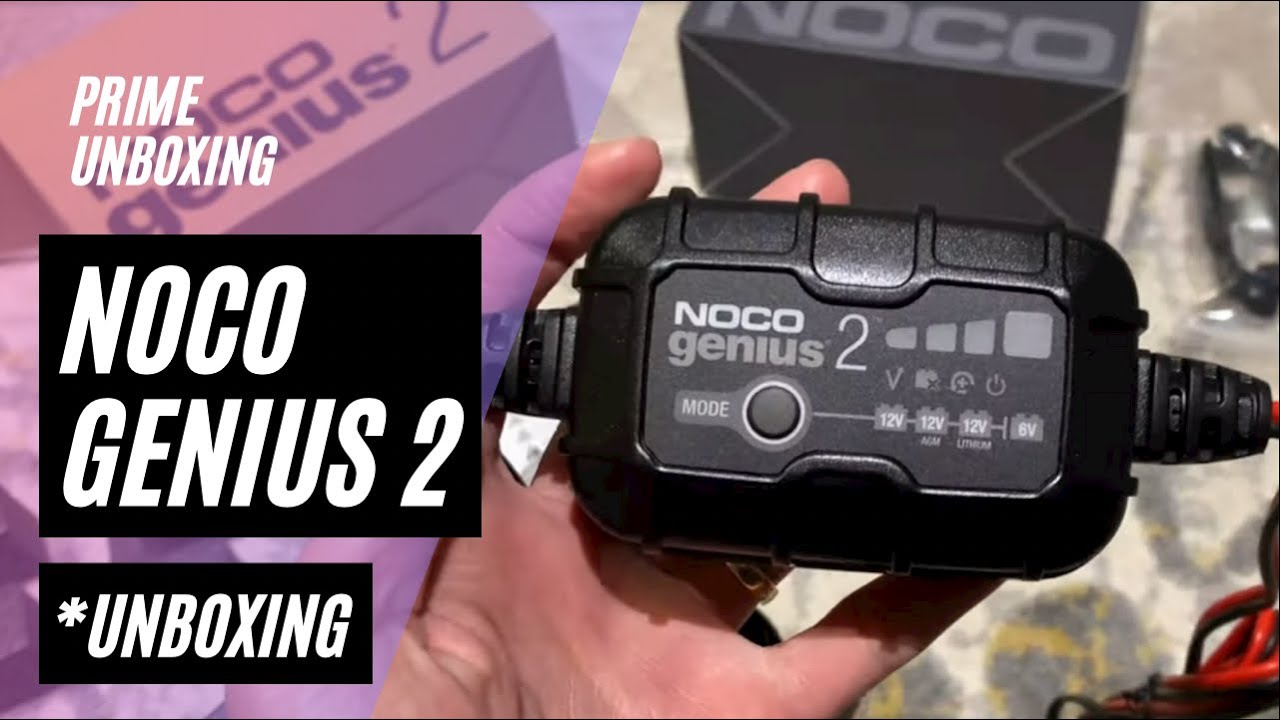 NOCO Genius 2 Battery Charger Maintainer UNBOXING